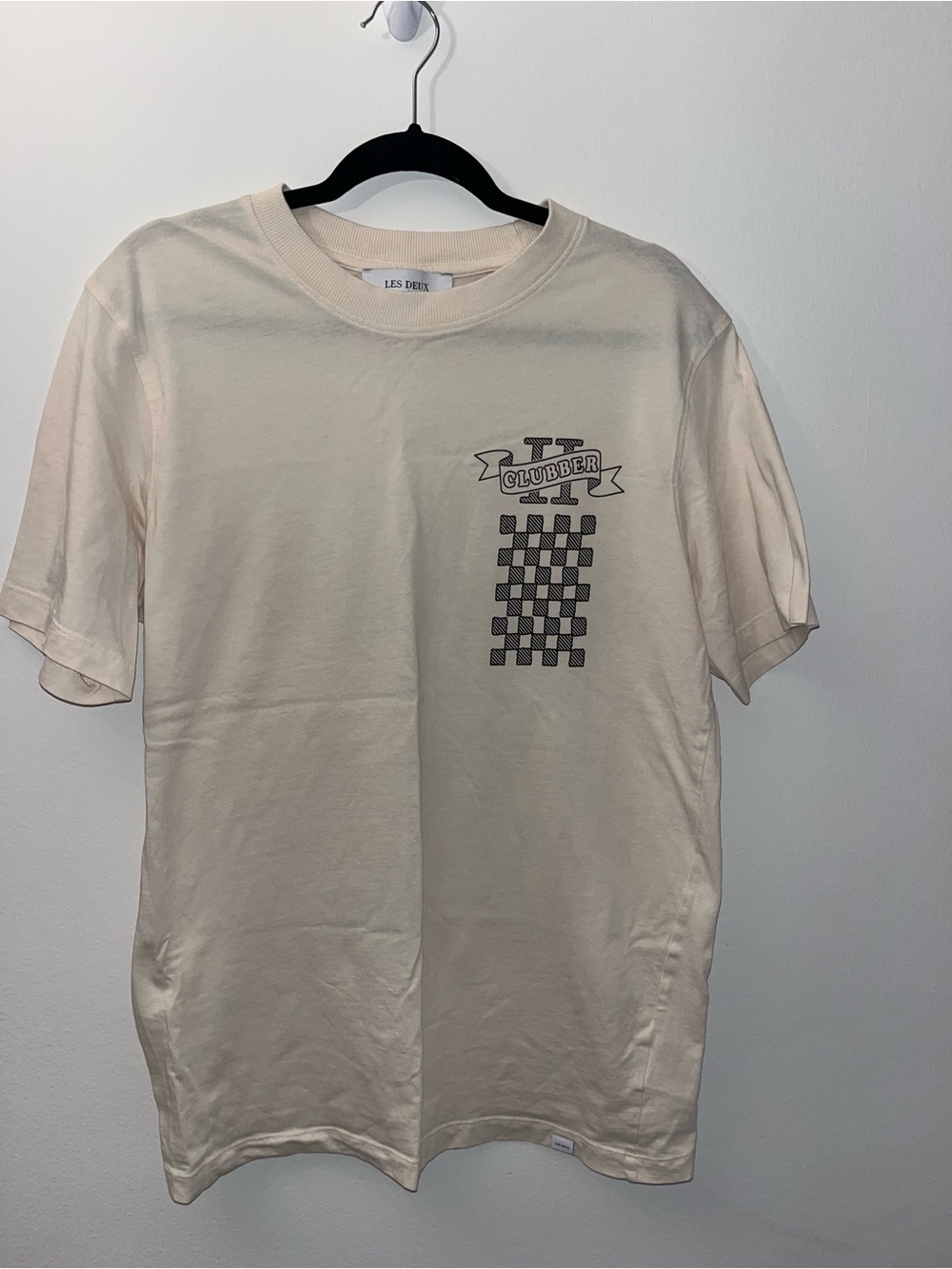 Les Deux Cream 'Clubber' Graphic Tee